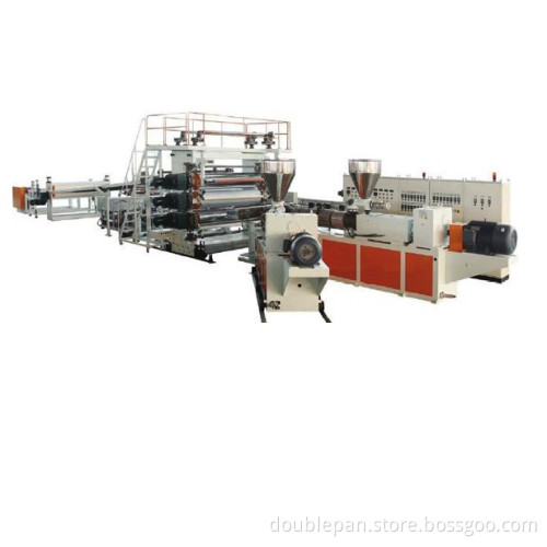 Plastic board extrusion line